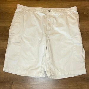 Boca Island Wear Men’s 40 Cream Ivory Cargo Shorts